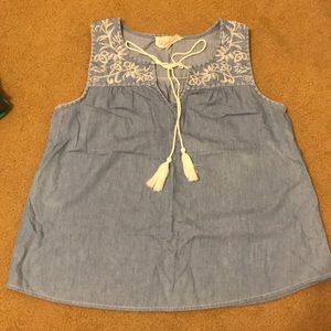 Denim tank